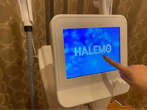 画面を一度タップ