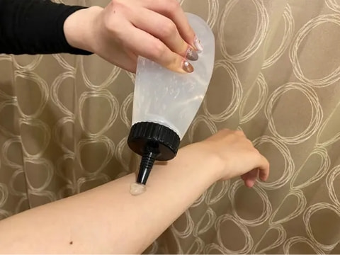 ジェルを塗る