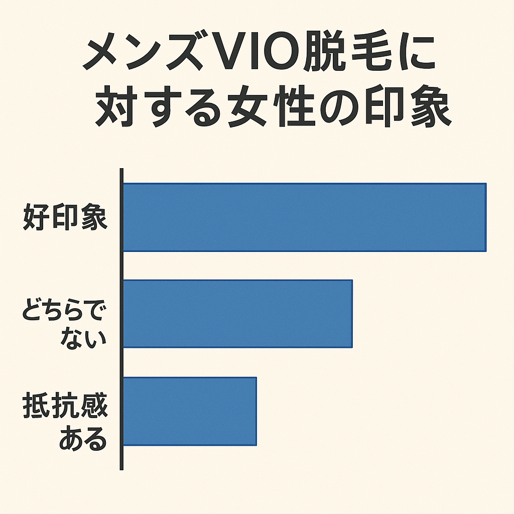 メンズVIO脱毛の評価図解