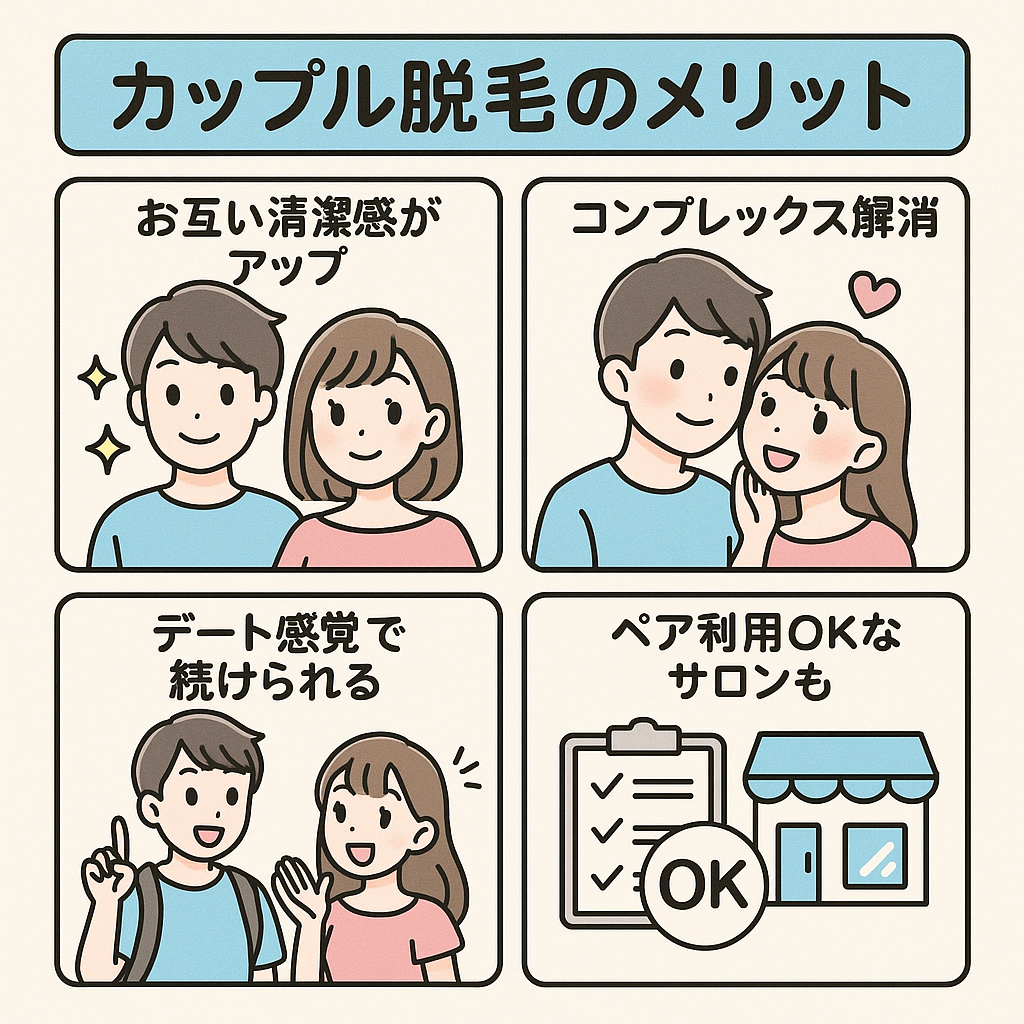 カップル脱毛のメリット