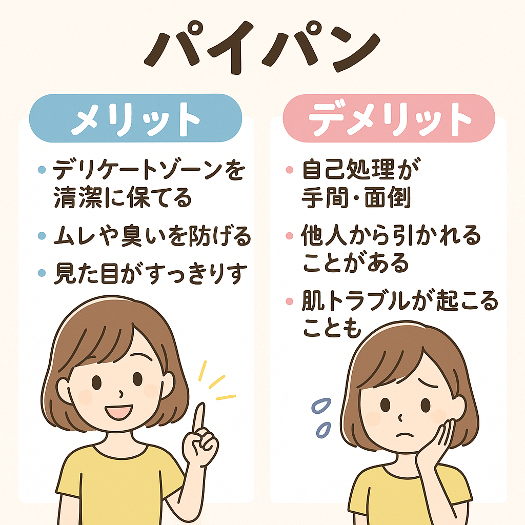 パイパンのメリットとデメリット