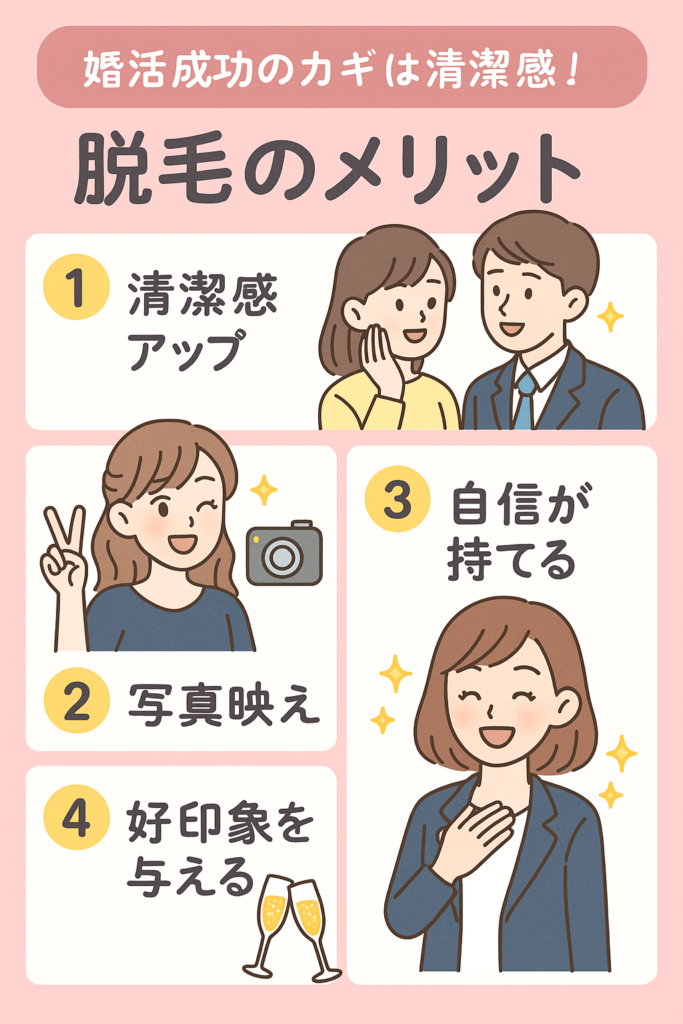 脱毛で婚活成功！