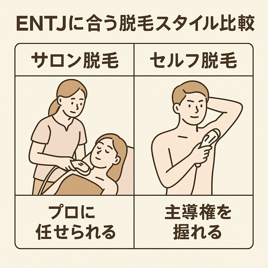 ENTJに合う脱毛スタイル比較